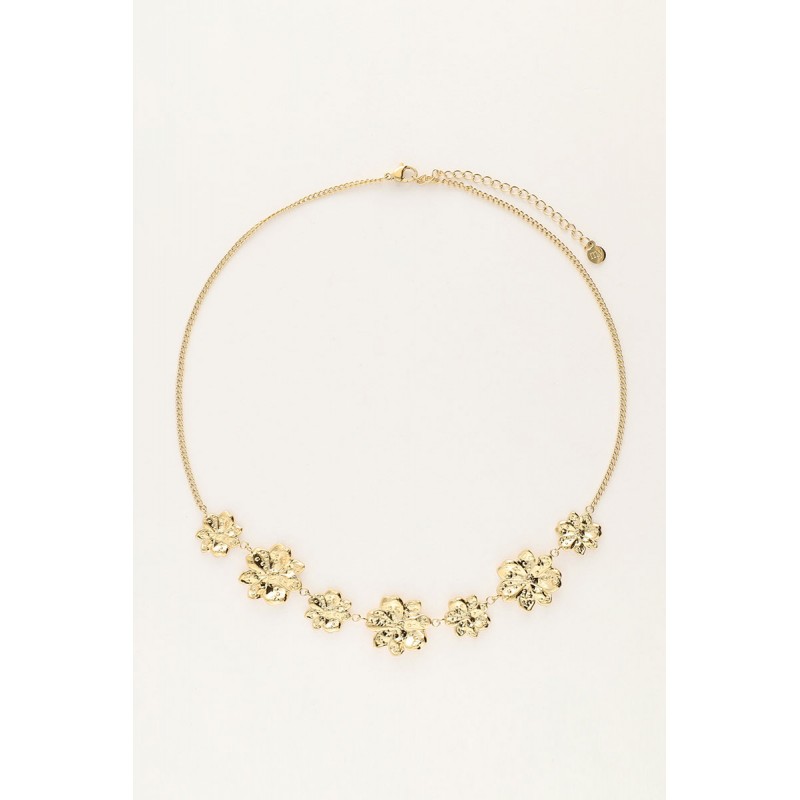 Collar con flores texturizadas MY JEWELLERY