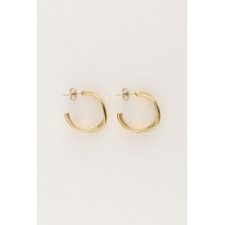 Pendientes de aro con triple giro MY JEWELLERY