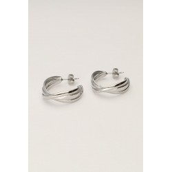 Pendientes de aro con triple giro MY JEWELLERY
