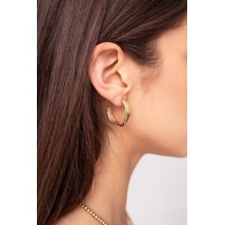 Pendientes de aro con triple giro MY JEWELLERY