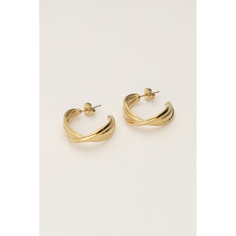 Pendientes de aro con triple giro MY JEWELLERY