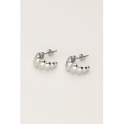 Pendientes de aro con burbuja de rayas MY JEWELLERY 19,99 €