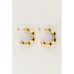 Pendientes de aro con burbuja grande MY JEWELLERY