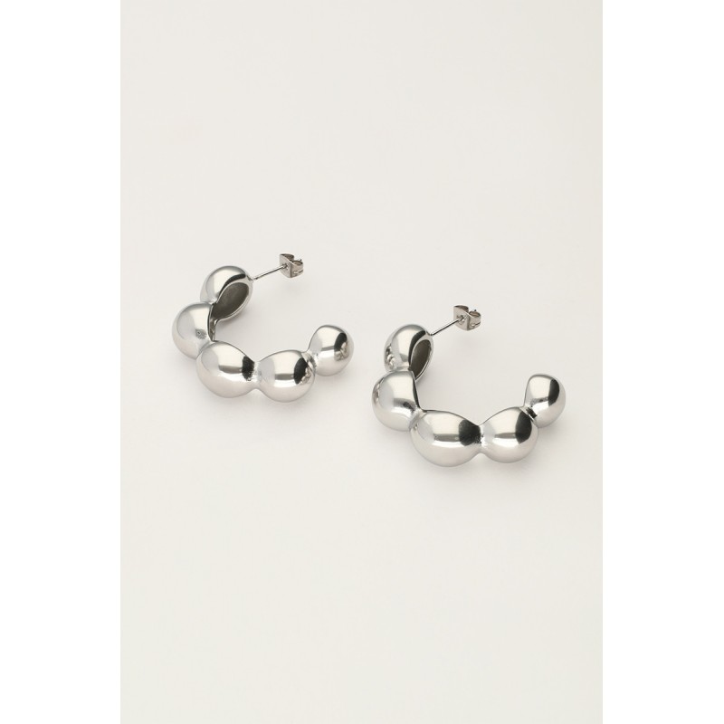 Pendientes de aro con burbuja grande MY JEWELLERY
