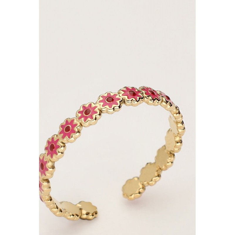 Anillo vintage con pequeñas flores rosas y rojas MY JEWELLERY 15,99 €