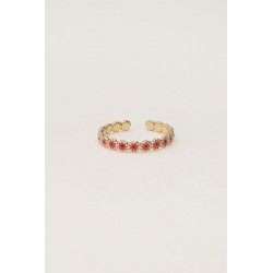 Anillo vintage con pequeñas flores rosas y rojas MY JEWELLERY 15,99 €