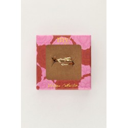 Anillo vintage con rosa MY JEWELLERY