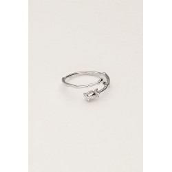 Anillo vintage con rosa MY JEWELLERY