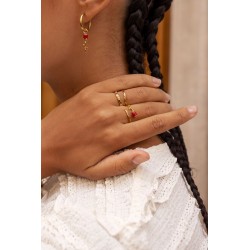 Anillo vintage con rosa de colores MY JEWELLERY