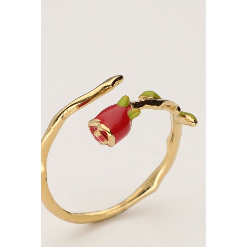 Anillo vintage con rosa de colores MY JEWELLERY