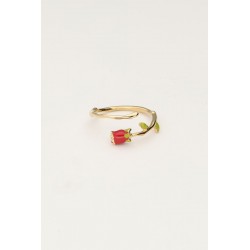 Anillo vintage con rosa de colores MY JEWELLERY