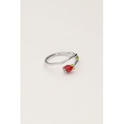 Anillo vintage con rosa de colores MY JEWELLERY
