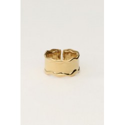 Anillo llamativo con ondas y textura MY JEWELLERY