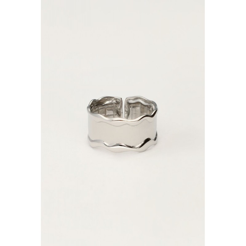 Anillo llamativo con ondas y textura MY JEWELLERY