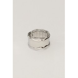 Anillo llamativo con ondas y textura MY JEWELLERY
