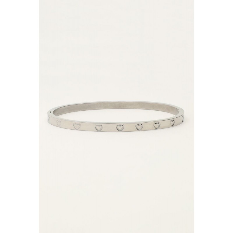Pulsera con corazones grabados MY JEWELLERY