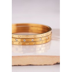 Brazalete con pedrería transparente MY JEWELLERY