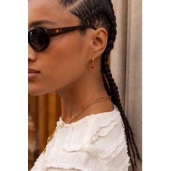 Pendientes vintage con rosa burdeos MY JEWELLERY 19,99 €
