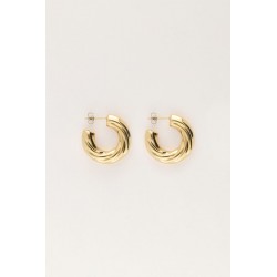 Pendientes vintage pequeños retorcidos MY JEWELLERY
