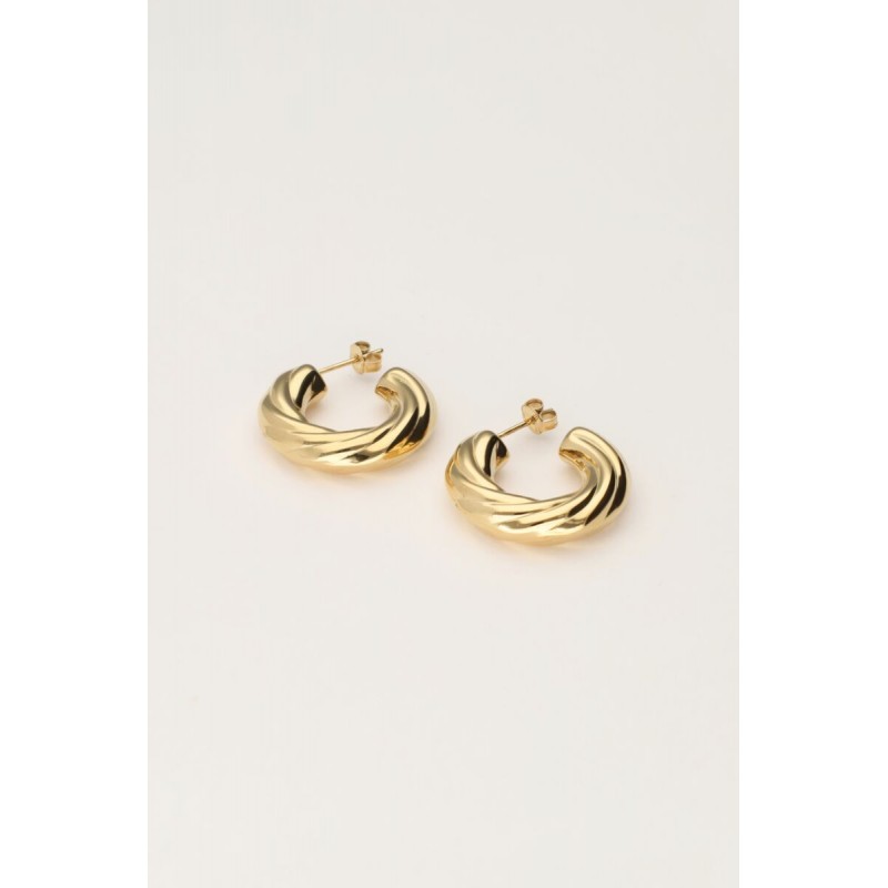 Pendientes vintage pequeños retorcidos MY JEWELLERY