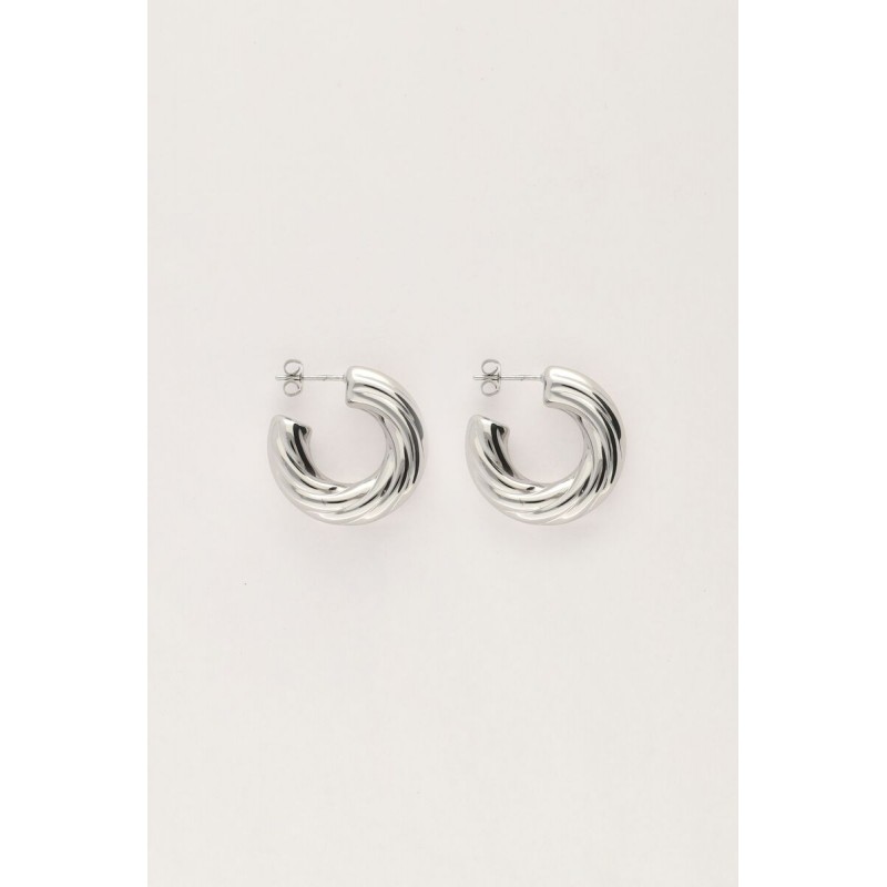 Pendientes vintage pequeños retorcidos MY JEWELLERY