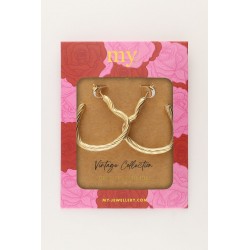 Pendientes vintage con corazones abiertos MY JEWELLERY