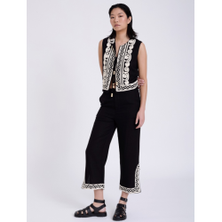 Pantalón bordado con relieve SKATÏE