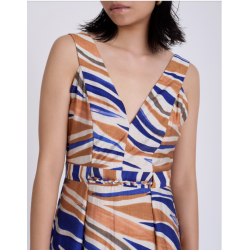Vestido midi estampado abstracto SKATÏE