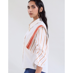 Camisa combinada rayas y liso SKATÏE 39,00 € -40%