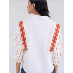 Camisa combinada rayas y liso SKATÏE 39,00 € -40%