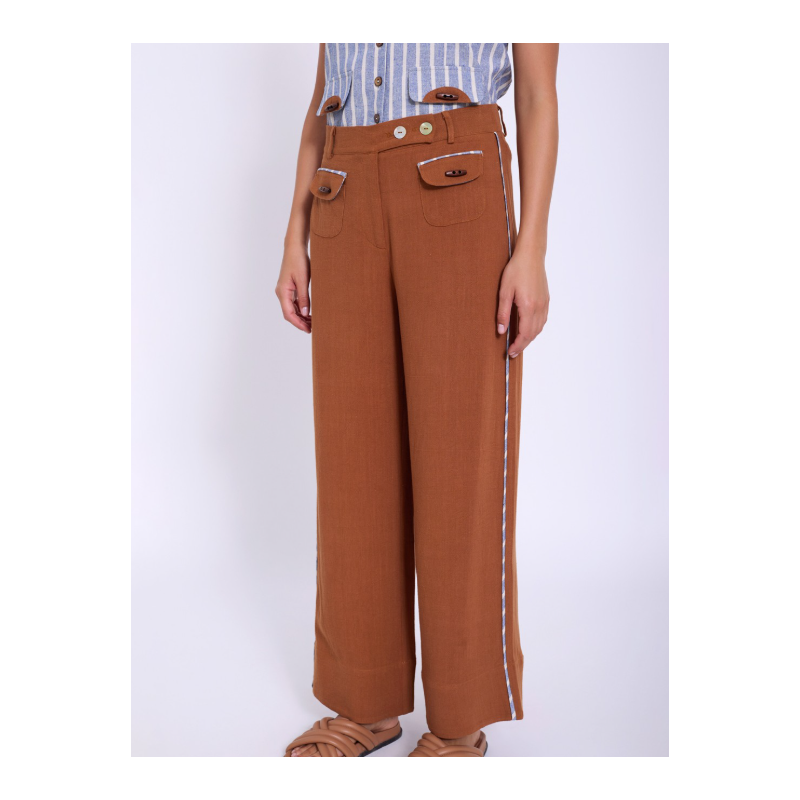 Pantalón lino con bolsillos SKATÏE 66,00 € -20%