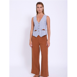 Pantalón lino con bolsillos SKATÏE 66,00 € -20%