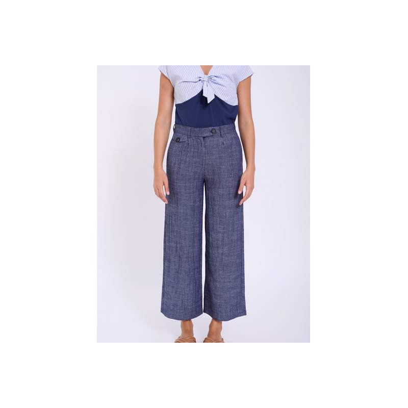 Pantalón lino con detalles SKATÏE