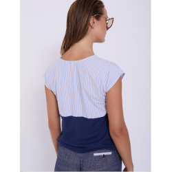 Camiseta bimateria popelín SKATÏE