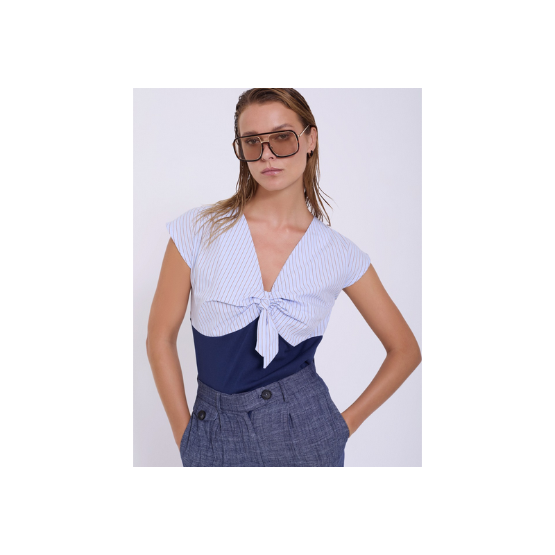 Camiseta bimateria popelín SKATÏE