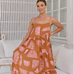 SUGA PRINT WINONA MAXI DRESS JAASE