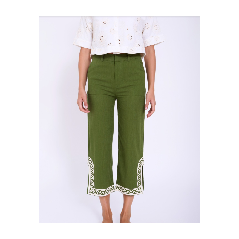 Pantalón bordado con relieve SKATÏE