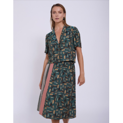 Sobrecamisa estampado geométrico SKATÏE