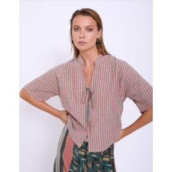 Camisa rayas cuello mao SKATÏE 35,97 € -40%