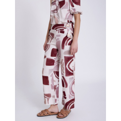 Pantalón tencel estampado geométrico SKATÏE