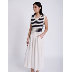 Vestido bimateria listado marinero SKATÏE