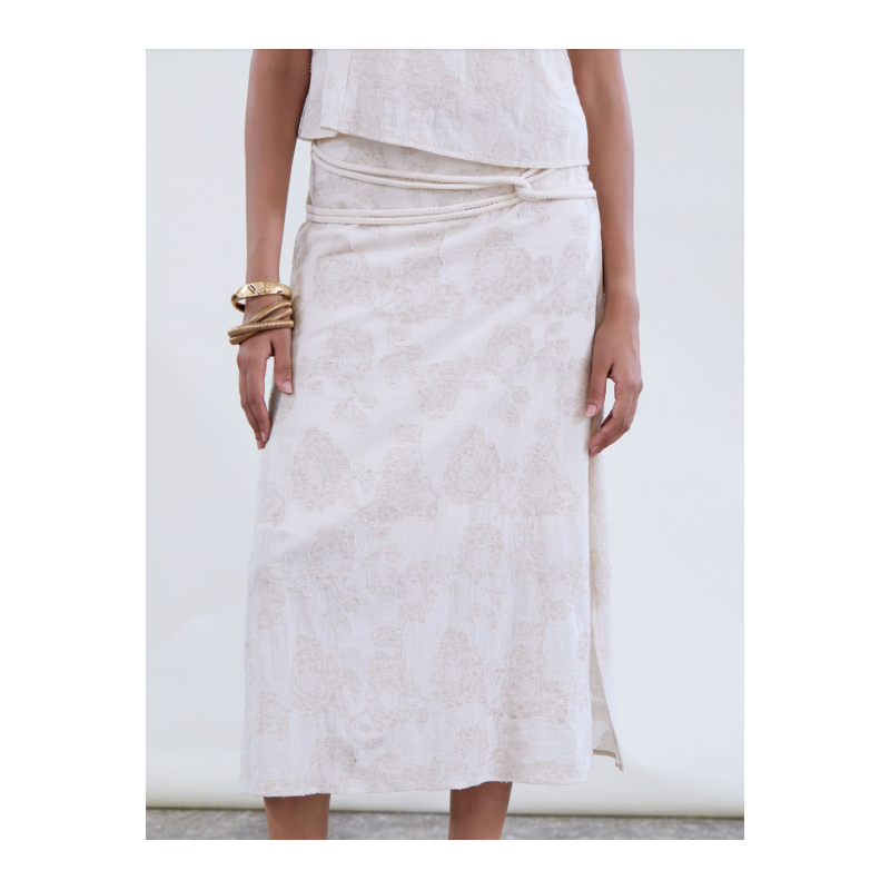Falda recta tejido jacquard SKATÏE