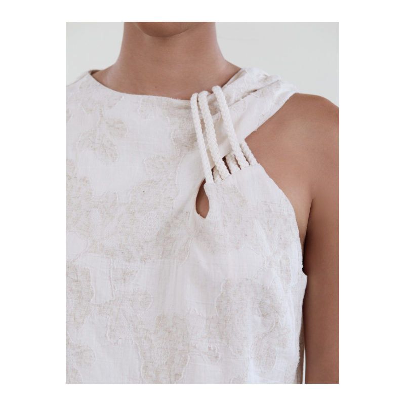 Top tejido jacquard con detalle cuerda SKATÏE