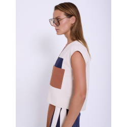 Camisa popelin combinada patch a contraste SKATÏE 37,50 € -40%