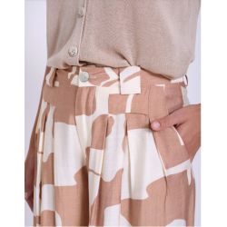 Pantalón palazzo con estampado abstracto SKATÏE