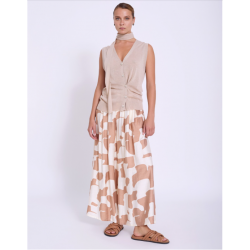 Pantalón palazzo con estampado abstracto SKATÏE
