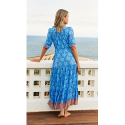 PALM COVE PRINT TESSA MAXI DRESS JAASE