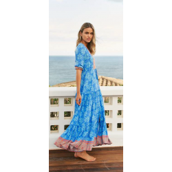 PALM COVE PRINT TESSA MAXI DRESS JAASE