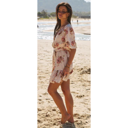 LOVE STORY PRINT DAHLIA MINI DRESS JAASE