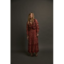 GYPSY SUN ELODIE VEST BURGUNDY MAISON HOTEL 119,95 €